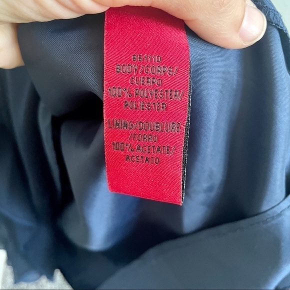 3/$20 JS Collections Navy Blue Beaded Strap Tiered Dress - Picture 10 of 14